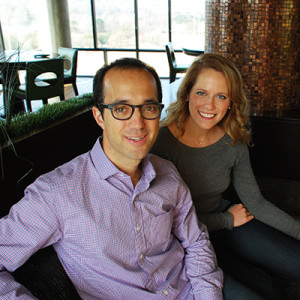 Jeffrey Schwartz and Sara Rodell, co-founders of Loop & Tie, an online gift site, based in Austin., photo by Leslie Anne Jones 