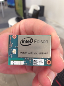 Intel's Edison, "a small form factor single-board-computer."