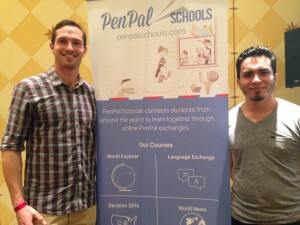 Joe Troyen and Miguel Vazquez with PenPal Schools 