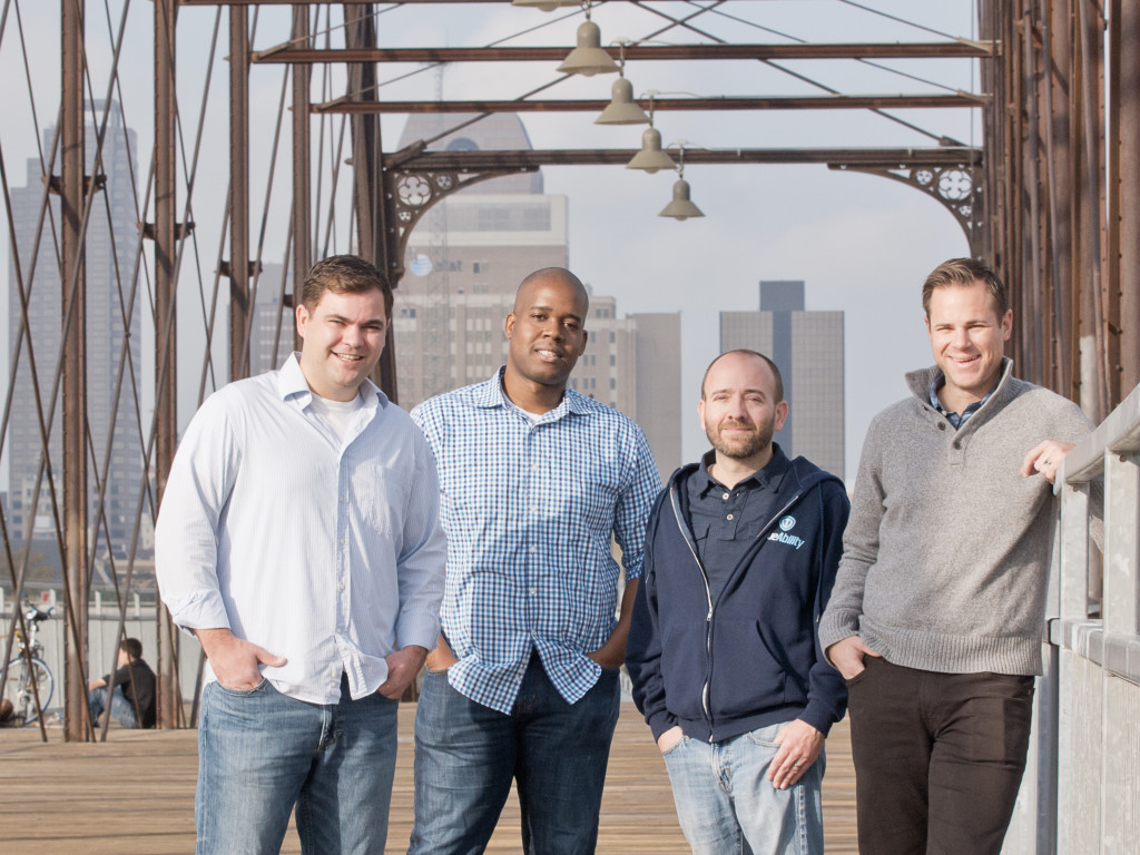 TrueAbility photo featuring Co-Founders Luke Owen, Marcus Robertson,  Dusty Jones and Frederick Mendler. Photo by Gary Hartman