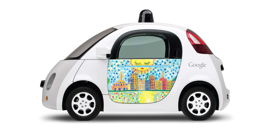 Cathy Carr Hayes's design for Google's prototype car in Austin. Courtesy photo.