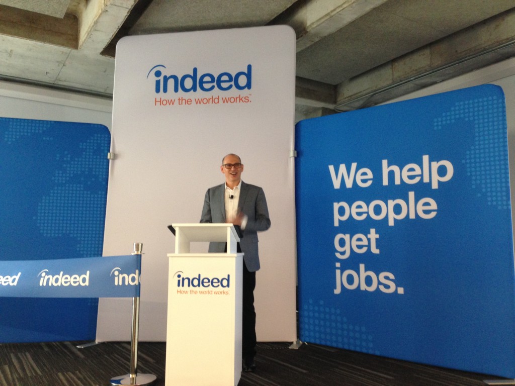 Chris Hyams, president of Indeed, the world's largest job site. 