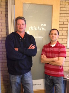 Steve Waters and Jonathan Berkowitz, two of the principals of Thinktiv, a new kind of technology accelerator and venture fund
