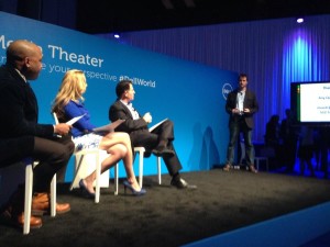 Ihiji co-founder and CEO Stuart Rench pitching at Dell's Pitch Slam event at Dell World. 