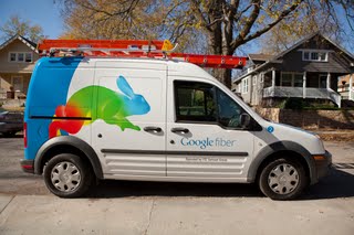 A Google installation van in Kansas City, photo courtesy of Google.