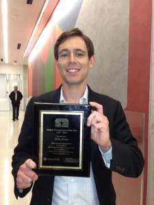John Arrow, founder of Mutual Mobile and winner of the Alumni Entrepreneur of the Year Award at UT at Austin.