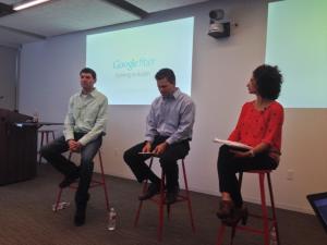 David Anthony, technical program manager, Mark Strama, city manager and Parisa Fatehi-Weeks, community impact manager with Google.