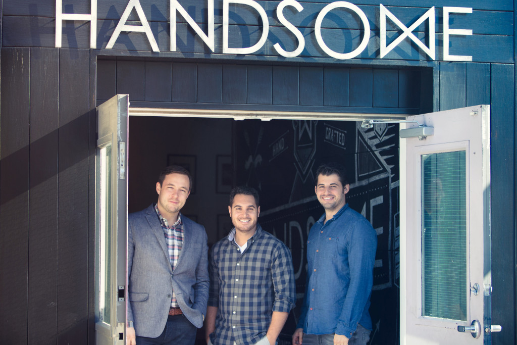 Handsome Founders: John Roescher, Adam Deutsch and Brandon Termini , photo by Eric Doggett