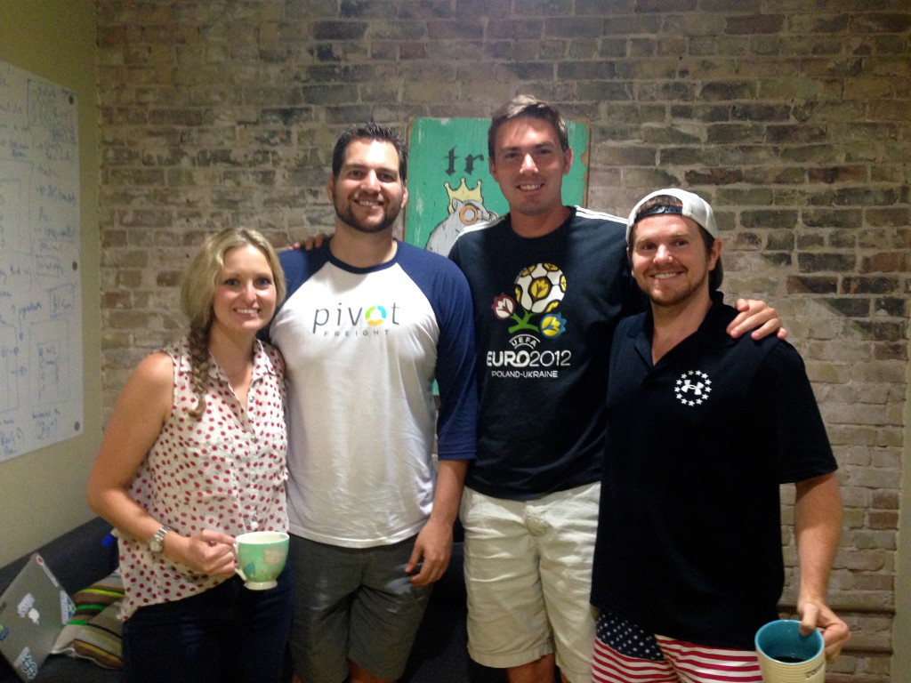The Pivot Freight team participating in the Techstars Austin program