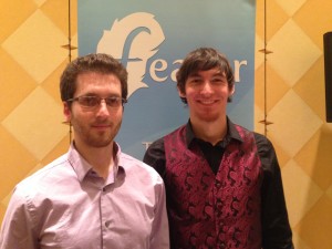 Aleksander Levental and Aidan Augustin, co-founders of Feathr