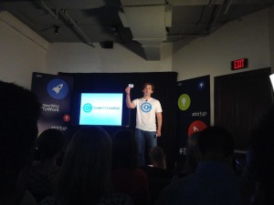 Stephen Garten with Charity Charge at IBM's New Way to Startup competition 