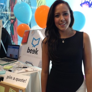 Pam Valdes, an engineering exchange student from Mexico, launched Beek, a social network for book lovers in Latin America. 