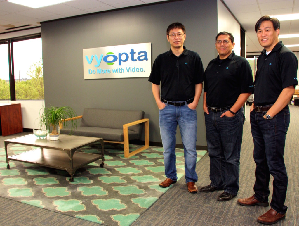 Vyopta Founders Rick Leung, Chief Technology Officer and Alfredo Ramirez, Chief Executive Officer and Andrew Chen, Vice President and General Counsel, courtesy photo.