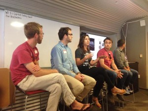 The Food + Tech Panel at Capital Factory Monday night on the bug business