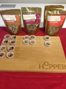 Hopper makes three types of cricket-based granola. 