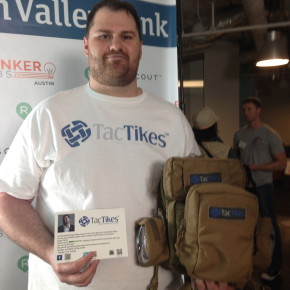 Rodney Curry, founder of TacTikes at the Bunker Austin elevator pitch event at Capital Factory.