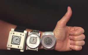 Prototypes of the Kanega watch. Photo courtesy of UnaliWear