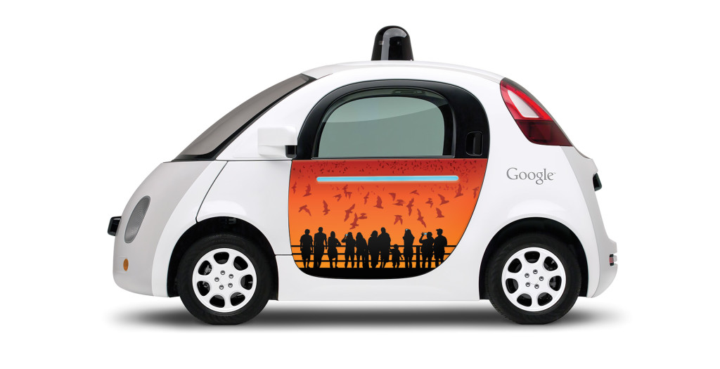 Austin Artist Catherine Malloy's design for the Google prototype car.  Courtesy photo
