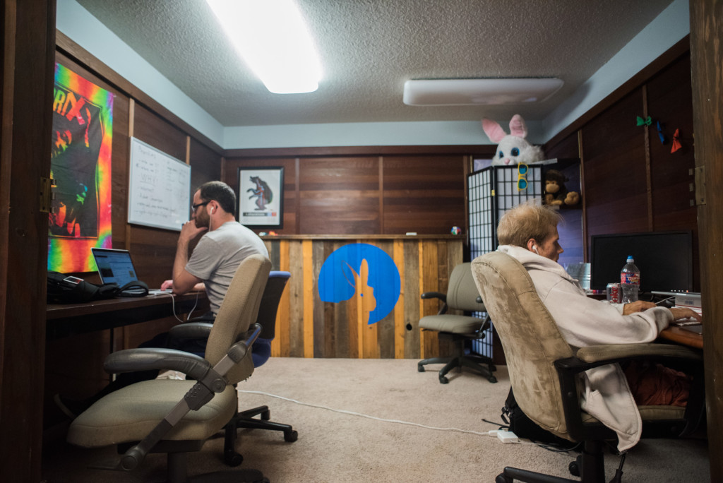 Inside the offices of Everfest in Austin, photo by Graham Dickie. 