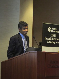 Pradeep Ashok, a research scientist at UT, presented r5.