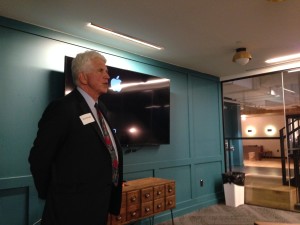 UT at Austin Professor of Innovation Bob Metcalfe kicks off the StARTup Studio at WeWork. 