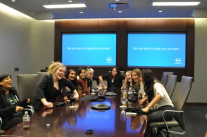 Girls Who Code having fun at the Dell Campus, courtesy photo. 