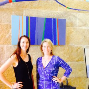 Sara Brand and Kerry Rupp, co-founders of True Wealth Ventures at Austin City Hall. 